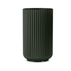 Lyngby porcelæn vase mørk grøn H 31 cm