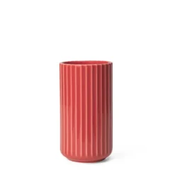 Lyngby Porcelæn vase rød H 15,5 cm