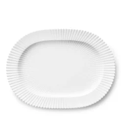 Lyngby serveringsfad hvid 33 cm