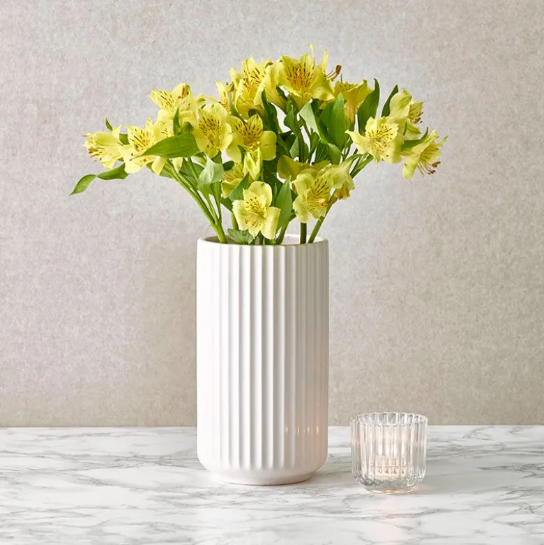 Lyngby vase hvid 20 cm
