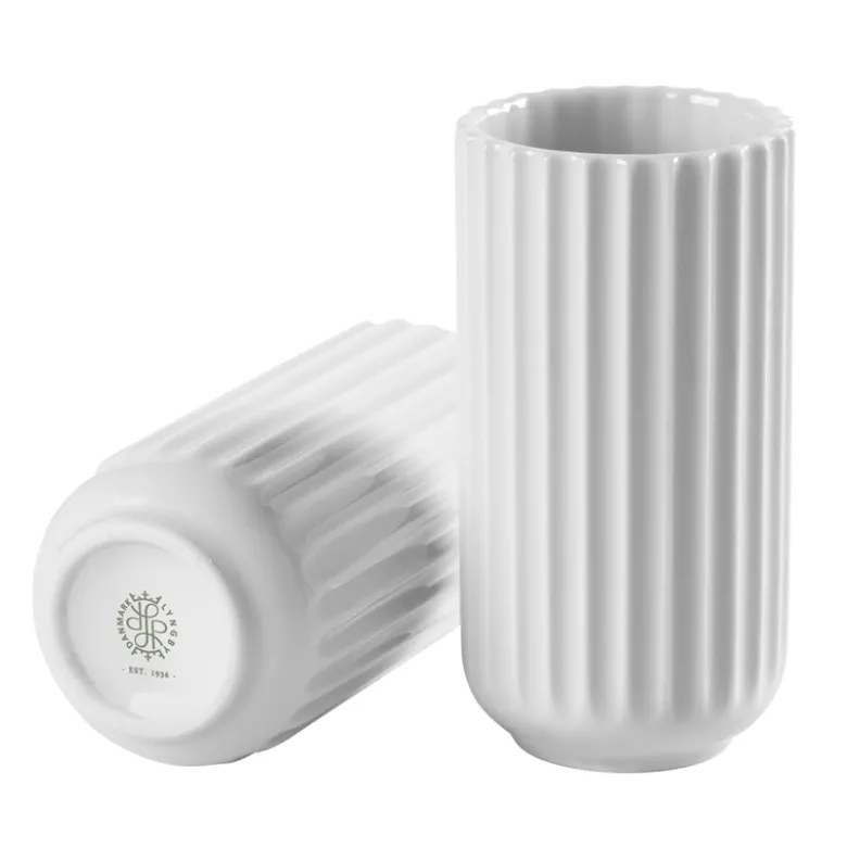 Lyngby vase hvid H 10,5 cm