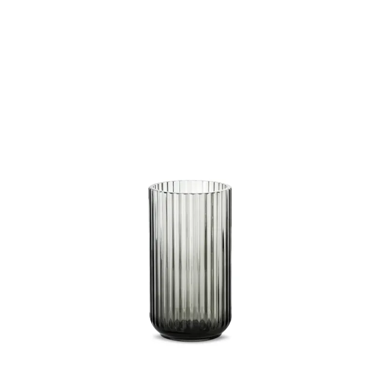 Lyngby vase røgfarvet 15 cm