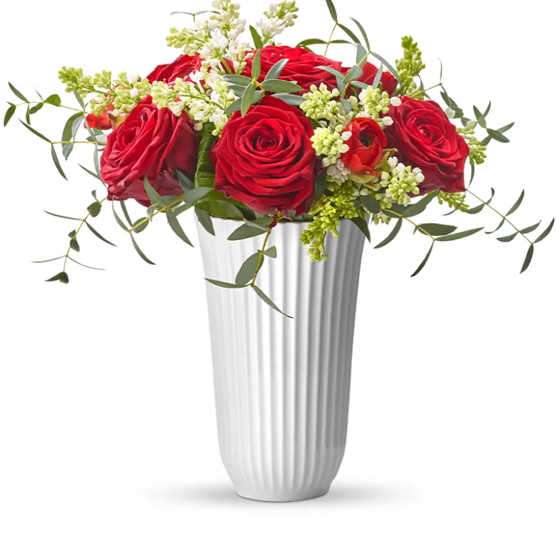 Lyngby vase trompet 18 cm