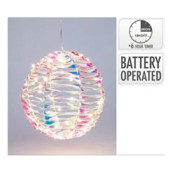 Lyskugle med 400 LED regnbue Ø 25 cm