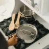Melissa & Doug køkkenlegetøj grydesæt rustfrit stål 8 dele