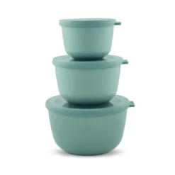 Mepal Cirqula skålesæt med låg 3 stk. nordic green