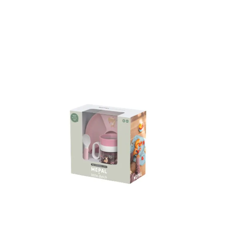 Mepal Mio Fairy Garden begyndersæt 3 dele inklusiv rumdeler rosa