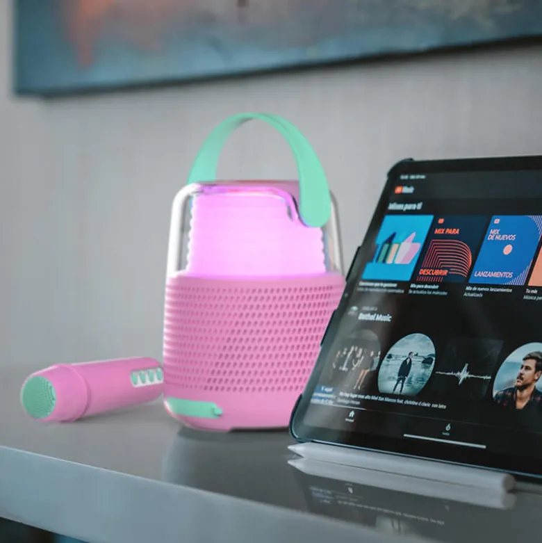 Mobility On Board karaoke højtTaler KS-80 LED pink