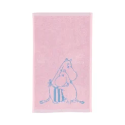 Moomin Arabia Familietid håndklæde lyserød 30x50 cm