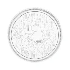 Moomin Arabia glastallerken klar Ø 17 cm