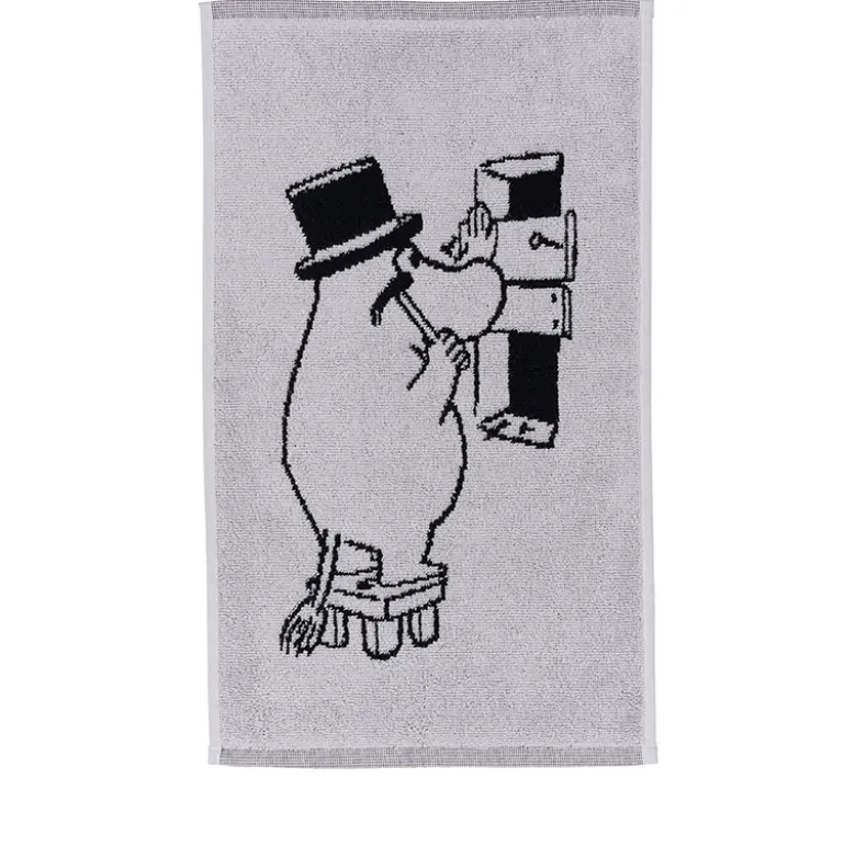 Moomin Arabia håndklæde Mummifar 30x50 cm lysegrå