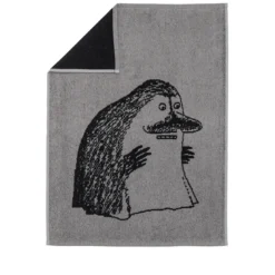 Moomin Arabia håndklæde Murren 50x70 cm lysegrå