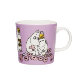 Moomin Arabia Kærester krus lyselilla 30 cl