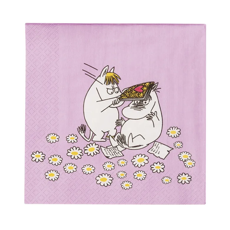 Moomin Arabia Kærester servietter 20 stk. 16,5x16,5 cm