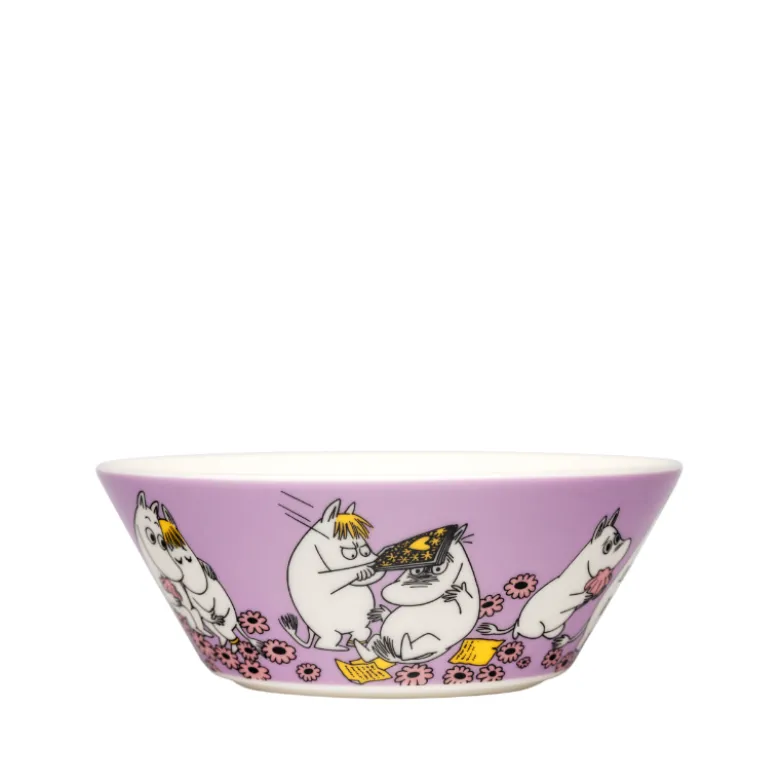 Moomin Arabia Kærester skål lyselilla Ø 15 cm