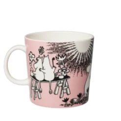 Moomin Arabia Kærlighed krus lyserød 40 cl