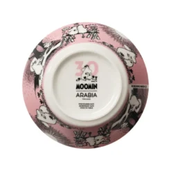 Moomin Arabia Kærlighed 30 års jubilæums skål lyserød Ø 15 cm