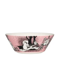 Moomin Arabia Kærlighed 30 års jubilæums skål lyserød Ø 15 cm