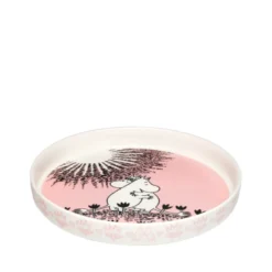 Moomin Arabia Kærlighed 30 års jubilæums fad lyserød Ø 28 cm