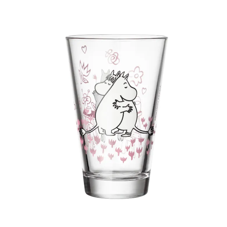 Moomin Arabia Kærlighed 30 års jubilæums glas 30 cl 2 stk.