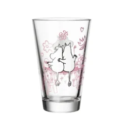 Moomin Arabia Kærlighed 30 års jubilæums glas 30 cl 2 stk.