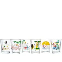 Moomin Arabia Mumi drikkeglas multifarvet 22 cl