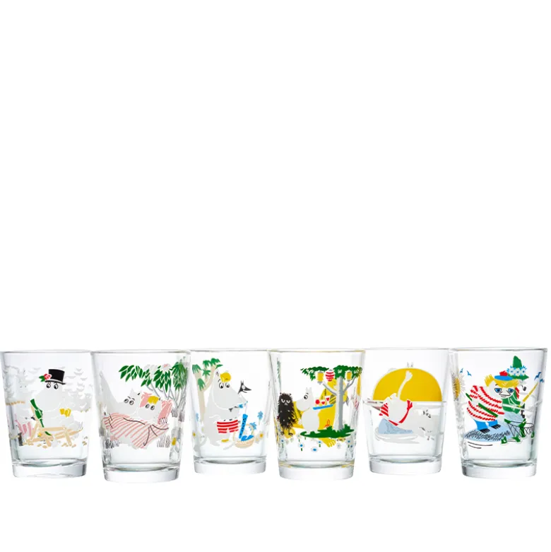 Moomin Arabia Mumi drikkeglas multifarvet 22 cl