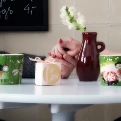 Moomin Arabia Mumi krus Tofslen & Vifslen grøn 30cl