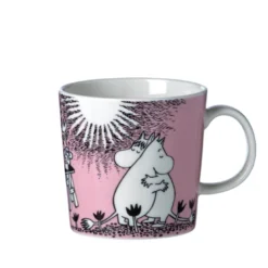 Moomin Arabia Mumitrolden & Snorkfrøkenen krus rosa 30 cl