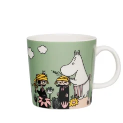 Moomin Arabia Omsorg lysegrøn krus 30 cl