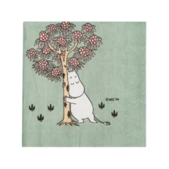 Moomin Arabia Omsorg servietter lysegrøn 33x33 cm 20 stk.