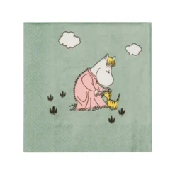 Moomin Arabia Omsorg servietter lysegrøn 33x33 cm 20 stk.