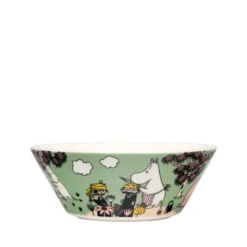 Moomin Arabia Omsorg skål lysegrøn Ø 15 cm