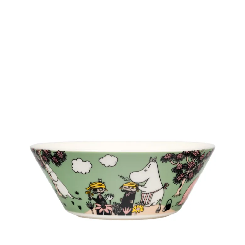 Moomin Arabia Omsorg skål lysegrøn Ø 15 cm