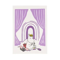 Moomin Arabia Snorkfrøkenen viskestykke lilla 50x70 cm