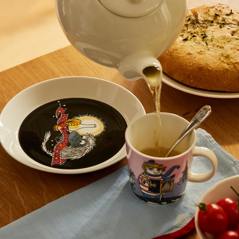 Moomin Arabia tallerken sort 19 cm