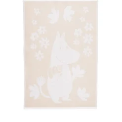Moomin Arabia viskestykke Mummitrold beige 50x70cm