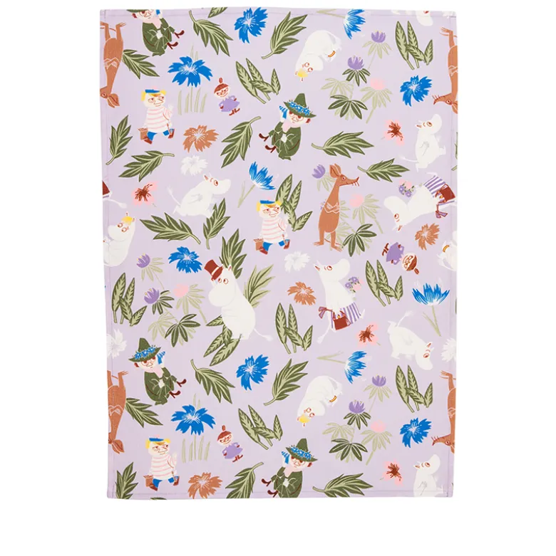 Moomin Arabia viskestykker lilla 50x70 cm 2 stk.