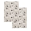 Moomin Arabia viskestykker sort 2 stk. 50x70 cm