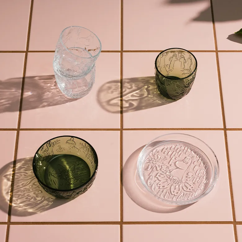 Moomin Iittala drikkeglas klar 28 cl 2 stk.