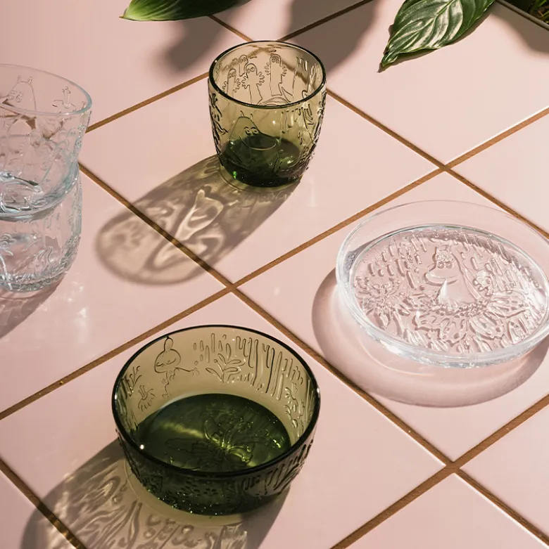 Moomin Iittala drikkeglas klar 28 cl 2 stk.