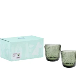 Moomin Iittala drikkeglas pine green 28 cl 2 stk.