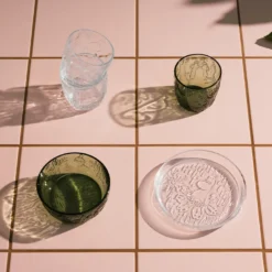 Moomin Iittala drikkeglas pine green 28 cl 2 stk.
