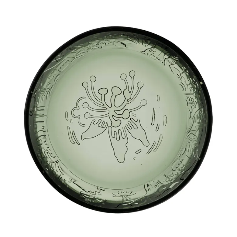 Moomin Iittala glasskål pine green 35 cl