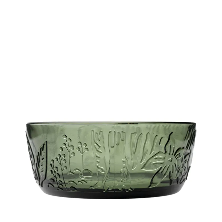 Moomin Iittala glasskål pine green 35 cl