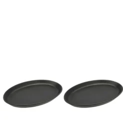 Morsø Forno steaktallerken sort 2 stk. 28x20 cm