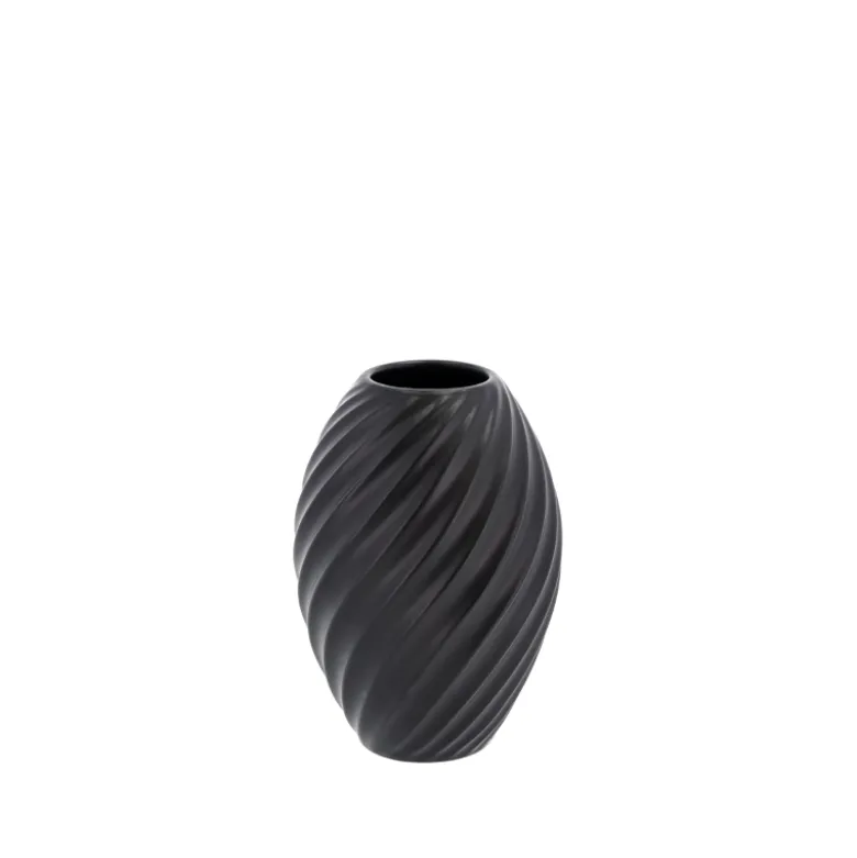 Morsø River vase sort 16 cm