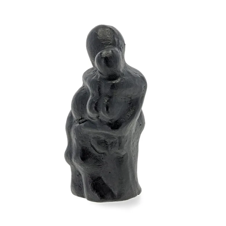 Morsø skulptur støbejern "En mors kærlighed er stor" 2 børn