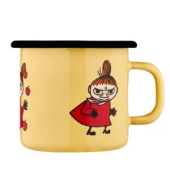 Mumi by Muurla lille my emaljekrus gul 25 cl