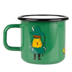 Mumi by Muurla mumirikken emaljekrus grøn 37 cl